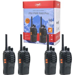 PNI R40 PRO Walkie-Talkie - Portable Radio Set 4 Units PNI R40 PRO Walkie-Talkie - Portable Radio Set 4 Units