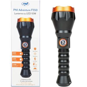 Lampe de poche PNI Adventure F550 - 10W, Aluminium, 2500lm, 700m, IPX6 - Publicité Lampe de poche PNI Adventure F550 - 10W, Aluminium, 2500lm, 700m, IPX6 - Publicité