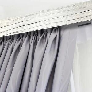 SN DECO GROUP Weiße Gardinenstange mit Blende - 240cm SN DECO GROUP Weiße Gardinenstange mit Blende - 240cm