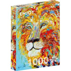 Enjoy Puzzle Lion Coloré - 1000 Pièces - Publicité Enjoy Puzzle Lion Coloré - 1000 Pièces - Publicité