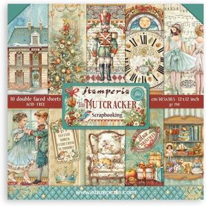 Carta per scrapbooking 'Lo Schiaccianoci' Stamperia - Collezione di Natale Carta per scrapbooking 'Lo Schiaccianoci' Stamperia - Collezione di Natale