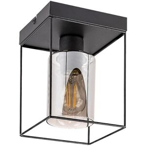 Lampada da Soffitto Chadwick Nero Metallo Vetro Dimmerabile - Uso Interno Lampada da Soffitto Chadwick Nero Metallo Vetro Dimmerabile - Uso Interno