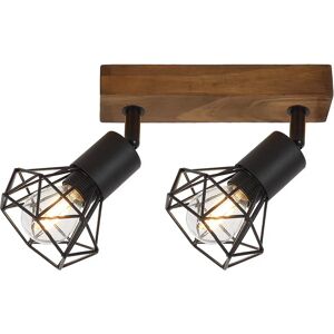 RABALUX - ZEUS - Metallo nero - Legno rovere - Spotlight RABALUX - ZEUS - Metallo nero - Legno rovere - Spotlight