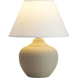 Rabalux Molly Ceramiczna Lampka Stołowa - E14 40W Beżowa i Biała Rabalux Molly Ceramiczna Lampka Stołowa - E14 40W Beżowa i Biała