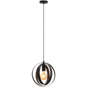 Lampada Pendente Nera in Metallo - IP20, Max 40W, Dimmabile - Illuminazione Interna Lampada Pendente Nera in Metallo - IP20, Max 40W, Dimmabile - Illuminazione Interna