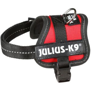 Julius-K9 Powerharness XXXS Zwart, Rood Polyester Hondengordel Julius-K9 Powerharness XXXS Zwart, Rood Polyester Hondengordel