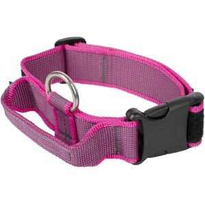 JULIUS-K9 Collar with Handle - Gray & Pink - 38-53cm JULIUS-K9 Collar with Handle - Gray & Pink - 38-53cm