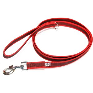 Laisse Julius K9 en caoutchouc rouge avec poignée - Laisse - Publicité Laisse Julius K9 en caoutchouc rouge avec poignée - Laisse - Publicité