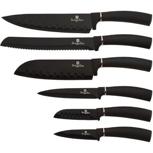 Set di Coltelli da Cucina Berlinger Haus Black Rose - Acciaio Inox, Antiadherente, 6 pezzi Set di Coltelli da Cucina Berlinger Haus Black Rose - Acciaio Inox, Antiadherente, 6 pezzi