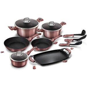 Juego de 12 Piezas Berlinger Haus Rosa con Parrilla Juego de 12 Piezas Berlinger Haus Rosa con Parrilla
