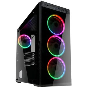 Kolink Horizon RGB Black - PC Midi Tower Case with Tempered Glass Panels Kolink Horizon RGB Black - PC Midi Tower Case with Tempered Glass Panels