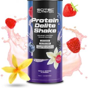 Shaker de Protéines Protein Delite de Scitec Nutrition - Vanille Fruits - Publicité Shaker de Protéines Protein Delite de Scitec Nutrition - Vanille Fruits - Publicité