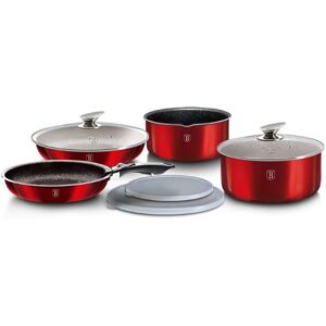 Berlinger Haus 9-Piece Burgundy Metallic Line Cookware Set Berlinger Haus 9-Piece Burgundy Metallic Line Cookware Set