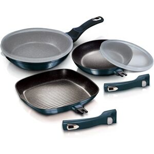 Berlinger Haus 3-Piece Metallic Aquamarine Frying Pan Set - Frying Pan Set Berlinger Haus 3-Piece Metallic Aquamarine Frying Pan Set - Frying Pan Set