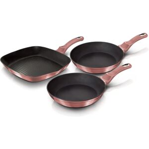 Ensemble de casseroles Berlinger Haus I-Rose - Induction, Aluminium, Antiadhésif, Rose - Publicité Ensemble de casseroles Berlinger Haus I-Rose - Induction, Aluminium, Antiadhésif, Rose - Publicité