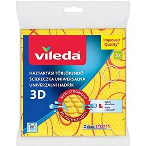 Vileda 144826 Serviettes de Cuisine Jaunes - Pack de 3 Vileda 144826 Serviettes de Cuisine Jaunes - Pack de 3