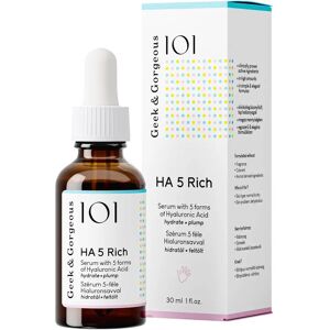 Geek & Gorgeous HA 5 Rich Hyaluronic Acids Serum - Moisturizing & Regenerating Geek & Gorgeous HA 5 Rich Hyaluronic Acids Serum - Moisturizing & Regenerating