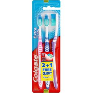 Colgate Extra Clean Toothbrush - Adult, Green, Orange, Purple Colgate Extra Clean Toothbrush - Adult, Green, Orange, Purple