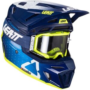 Kit Casco Leatt Blu - Casco e Occhiali con Assorbimento Urto Kit Casco Leatt Blu - Casco e Occhiali con Assorbimento Urto