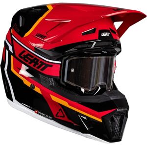 Casco + Occhiali Leatt Rosso - Kit Casco + Occhiali Casco + Occhiali Leatt Rosso - Kit Casco + Occhiali