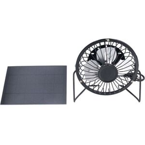 SNQ - Solar Panel Fan - Black - 14.5x14.5 cm - Solar Panel Fan SNQ - Solar Panel Fan - Black - 14.5x14.5 cm - Solar Panel Fan