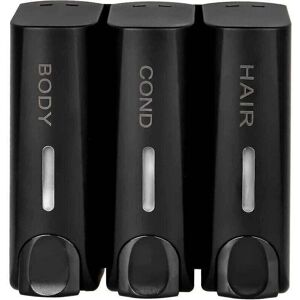 SNQ - 3-Piece Set - Wall-Mounted - Black - Soap Dispenser SNQ - 3-Piece Set - Wall-Mounted - Black - Soap Dispenser