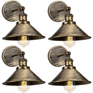 Holland Vintage Industrielle Wandleuchte - E27, 4er Pack Holland Vintage Industrielle Wandleuchte - E27, 4er Pack