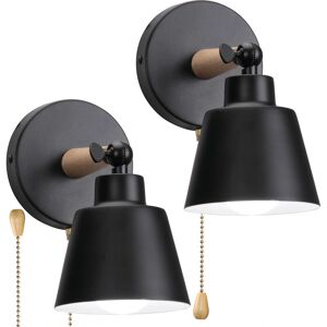 AXHUP 2er Wandlampe mit Schalter - Vintage Kunst Dekor Licht AXHUP 2er Wandlampe mit Schalter - Vintage Kunst Dekor Licht