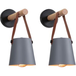 AXHUP 2X Moderne Leder Wandleuchte - Wandlampe AXHUP 2X Moderne Leder Wandleuchte - Wandlampe