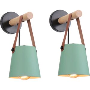 AXHUP 2X Vintage Leather Wall Lamp - Wall Light for Bedroom Kitchen AXHUP 2X Vintage Leather Wall Lamp - Wall Light for Bedroom Kitchen