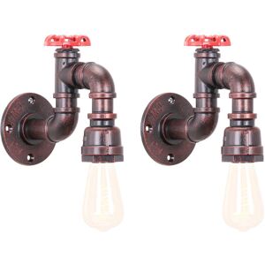 Axhup 2X Wasserrohr Vintage Wandleuchte - Industrielle Retro Dekoration Axhup 2X Wasserrohr Vintage Wandleuchte - Industrielle Retro Dekoration