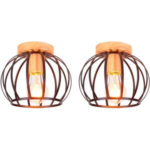 Hochwertige Vintage Industrielle Deckenlampe - 2er Set Hochwertige Vintage Industrielle Deckenlampe - 2er Set