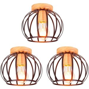 AXHUP Modell E27 Gabbia Rotonda Vintage Deckenlampe - Deckenleuchte-Set AXHUP Modell E27 Gabbia Rotonda Vintage Deckenlampe - Deckenleuchte-Set