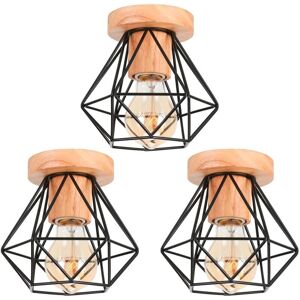 Hight Quality Vintage Industrial Ceiling Lamp - E27 - 3 Pack Hight Quality Vintage Industrial Ceiling Lamp - E27 - 3 Pack