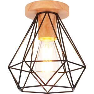 AXHUP - Diamante - Metall und Holz - Schwarz - Deckenlampe AXHUP - Diamante - Metall und Holz - Schwarz - Deckenlampe