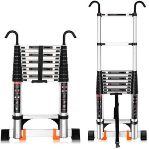 H&H AXHUP 3.2M Aluminum Telescopic Ladder - 150kg Max Load H&H AXHUP 3.2M Aluminum Telescopic Ladder - 150kg Max Load