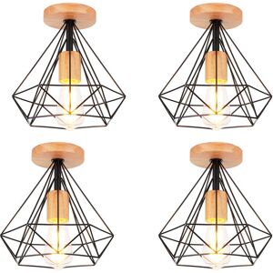 AXHUP 4-Luces Lámpara de Techo Industrial Moderna AXHUP 4-Luces Lámpara de Techo Industrial Moderna