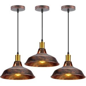 AXHUP Vintage Retro Hängeleuchte - E27 60W - 3 Stück AXHUP Vintage Retro Hängeleuchte - E27 60W - 3 Stück