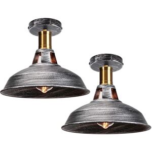 AXHUP - Rustic Industrial Ceiling Light - 27cm Vintage Metal Pendant Lamp for Hallway AXHUP - Rustic Industrial Ceiling Light - 27cm Vintage Metal Pendant Lamp for Hallway