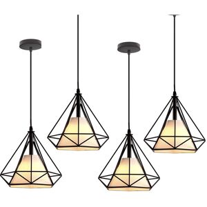 Hassle-Free Vintage Metal Pendant Light - 4 Pcs Hassle-Free Vintage Metal Pendant Light - 4 Pcs
