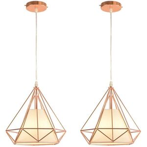 Axhup Roségold Vintage Metall Pendelleuchte - Deckenlampe - Innenraum Beleuchtung - 25cm Axhup Roségold Vintage Metall Pendelleuchte - Deckenlampe - Innenraum Beleuchtung - 25cm