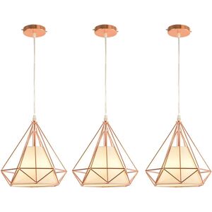 H3 AXHUP Vintage Metall Pendelleuchte - Industrielle Deckenlampe - 3 Stück H3 AXHUP Vintage Metall Pendelleuchte - Industrielle Deckenlampe - 3 Stück