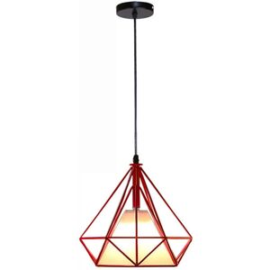 AXHUP - Diamond Cage Ø25cm - Red - Deckenleuchte AXHUP - Diamond Cage Ø25cm - Red - Deckenleuchte