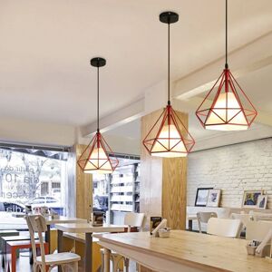 H&M Vintage Metal Pendant Lamp - 25cm Red - 3 Pcs H&M Vintage Metal Pendant Lamp - 25cm Red - 3 Pcs