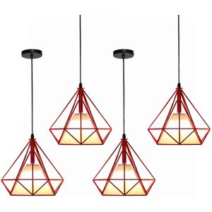 AXHUP Vintage Metal Pendant Lamp - 25cm, 4 Pcs - Industrial Ceiling Light AXHUP Vintage Metal Pendant Lamp - 25cm, 4 Pcs - Industrial Ceiling Light