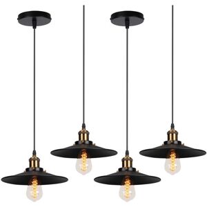 AXHUP 4X Pendant Light - Vintage Retro E27 for Kitchen Bedroom AXHUP 4X Pendant Light - Vintage Retro E27 for Kitchen Bedroom