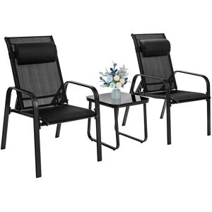 Costway - Patio Bistro 3-Piece Set - Garden furniture set Costway - Patio Bistro 3-Piece Set - Garden furniture set