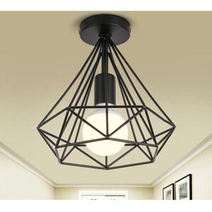 AXHUP - Diamond Cage Ø25cm - Industrial - Negro - Lámpara de techo AXHUP - Diamond Cage Ø25cm - Industrial - Negro - Lámpara de techo