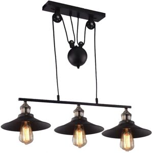 AXHUP - Industrial Pendant Lamp with Pulley - E27 - 26cm AXHUP - Industrial Pendant Lamp with Pulley - E27 - 26cm