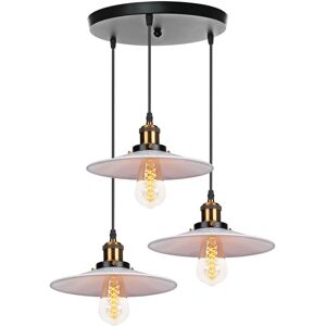 AXHUP Vintage Industrial 3-Light Pendant - Ceiling Lamp AXHUP Vintage Industrial 3-Light Pendant - Ceiling Lamp